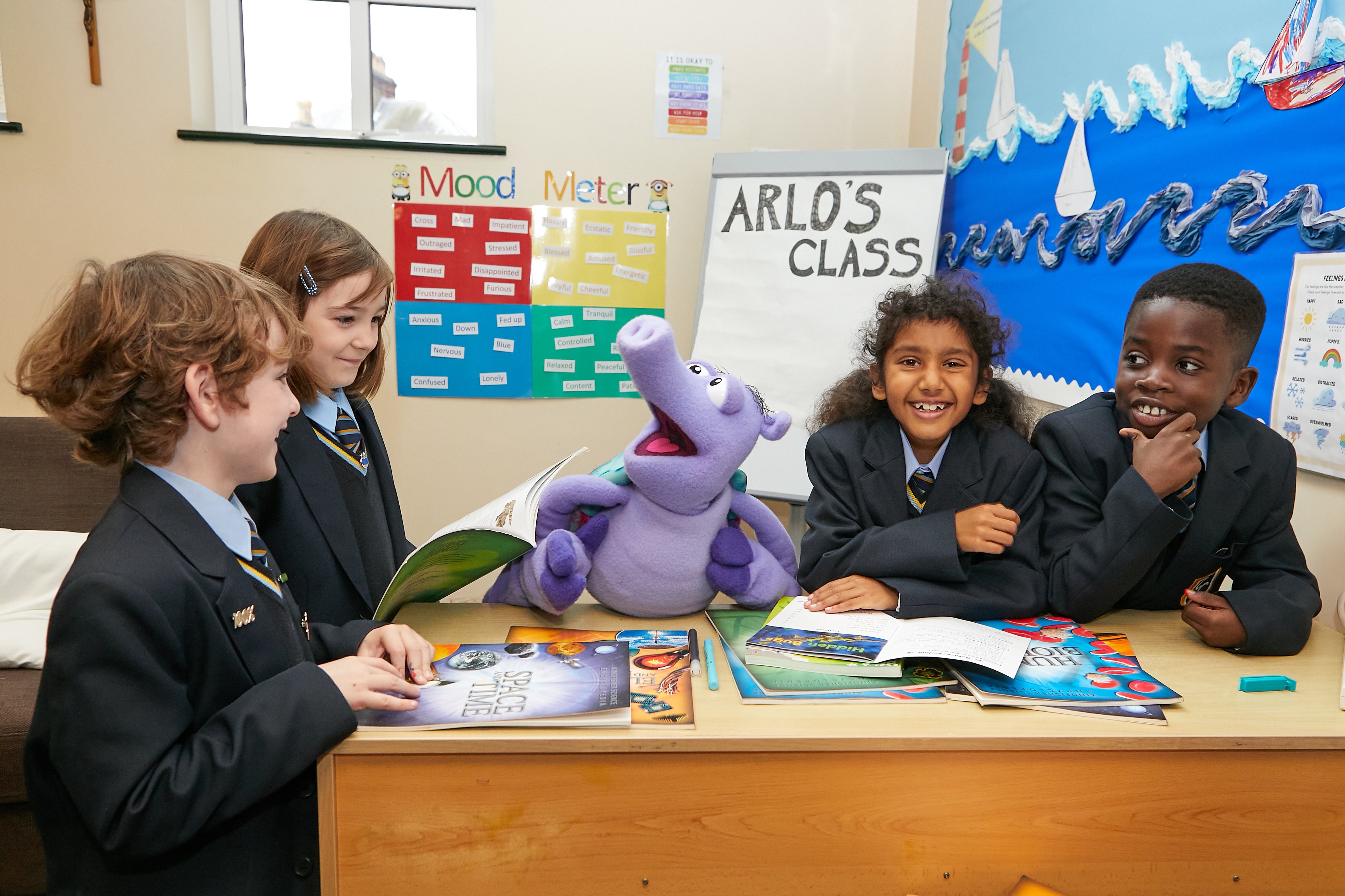 Arlo the Armadillo makes learning fun for school children.jpg