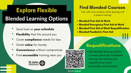 "Explore flexible blended learning options."