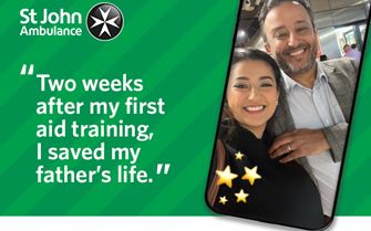 Two weeks after my first aid training, I saved my dad's life.