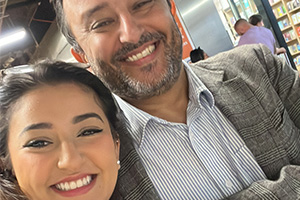 Douaa and her father.
