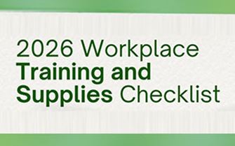 2026 Workplace Training and Supplies Checklist.