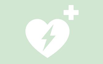 A graphic of a heart with a plus symbol next to it.