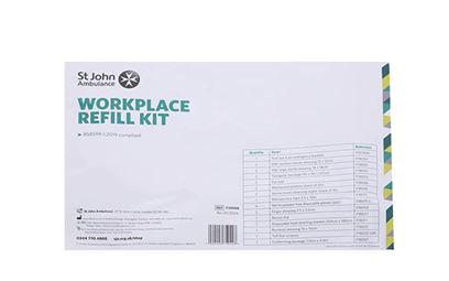 St John Ambulance Workplace Refill First Aid Kit BS 8599-1:2019