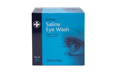 Pack of 25 20ml Eye Wash Phials Pack of 25 20ml Eye Wash Phials