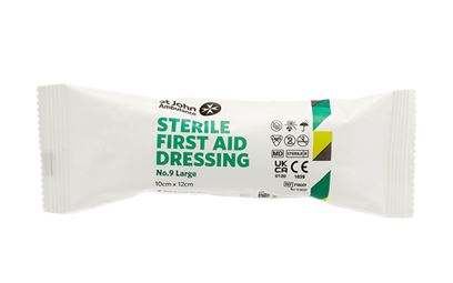 St John Ambulance No.9 Large Dressing 10 x 15cm