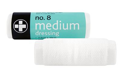 Reliance Medical No.8 Medium Dressing 7.5 x 10cm