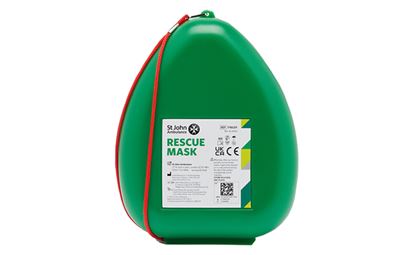 St John Ambulance Rescue Mask with O2 Inlet in Hard Case