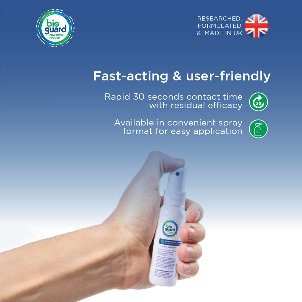 250ml Bioguard Disinfectant Air Freshener Finger Spray