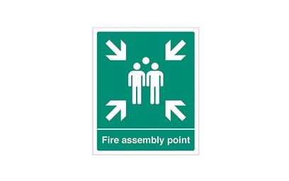 Fire Assembly Point Rigid Plastic Sign