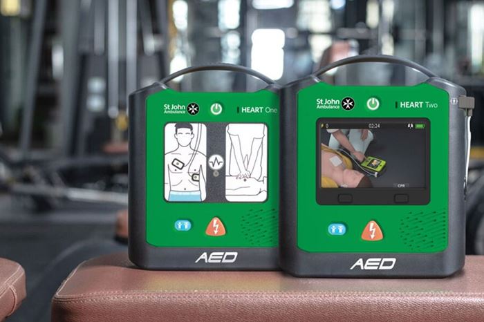 The St John Ambulance HEART One and HEART Two defibrillators.