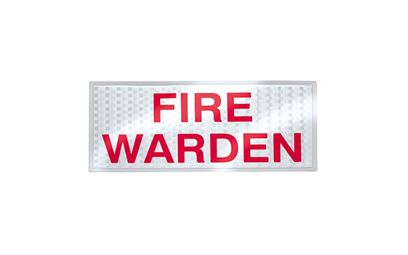 Fire Warden Reflective Badge Set