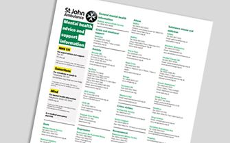 Mental Health advice and information