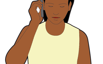 Famale call for help