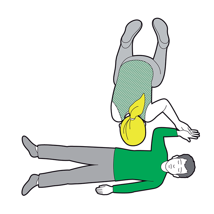 Child recovery position - place nearest arm at a right angle