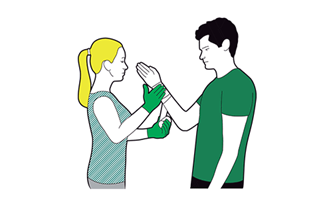 Severe bleeding first aid - apply direct pressure to the wound, call 999 or 112
