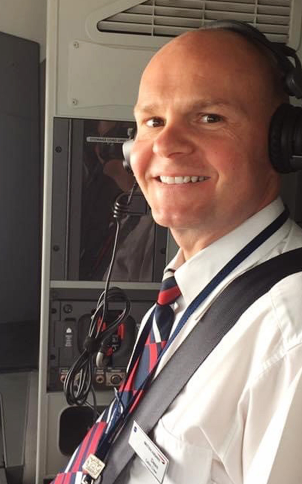 Dean in British Airways uniform