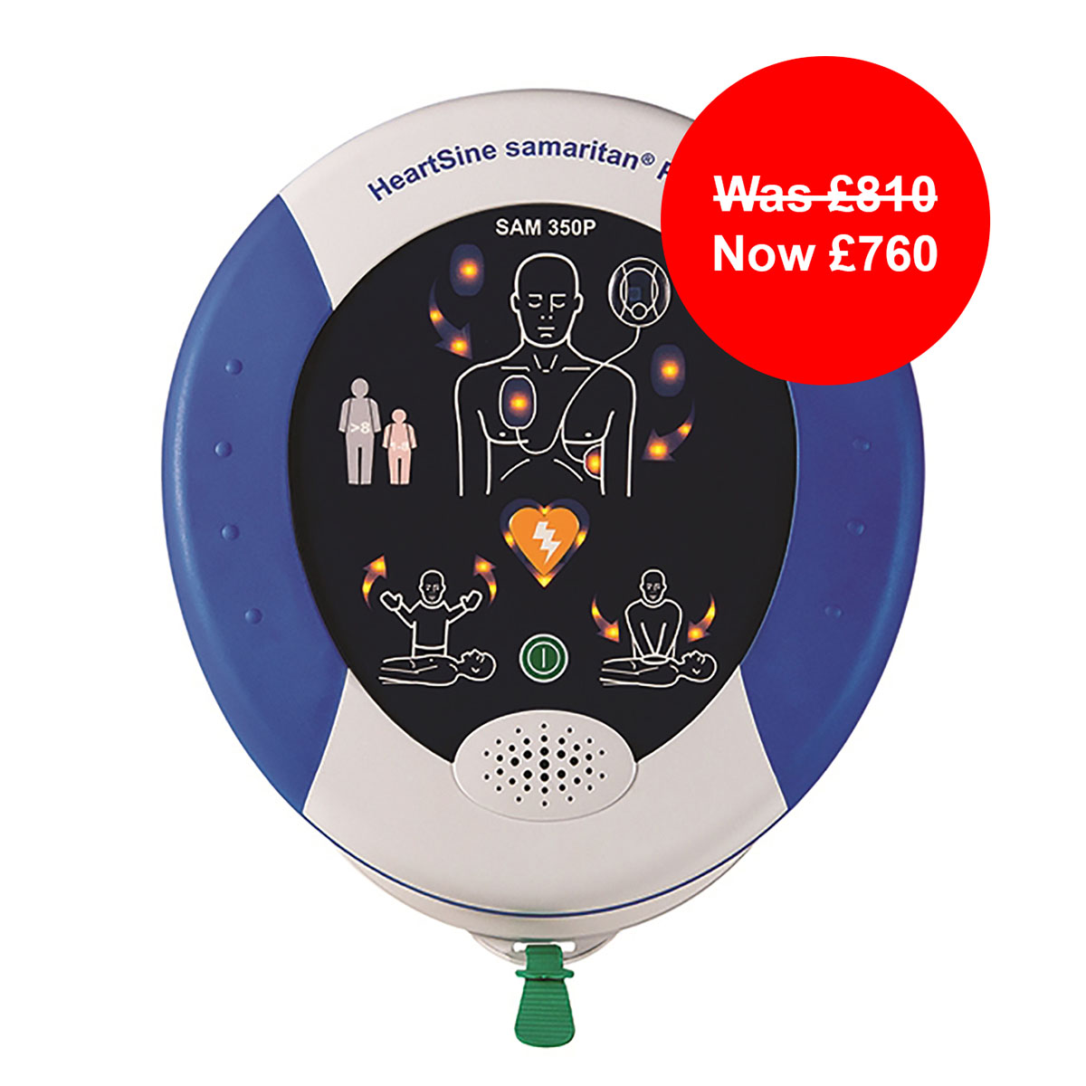 HeartSine samaritan Pad 350P Semi-Automatic Defibrillator