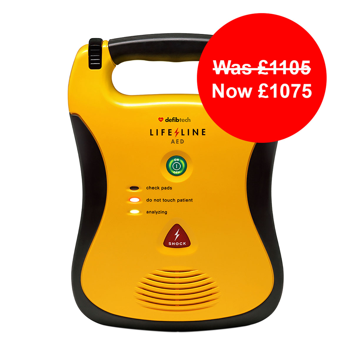 Defibtech Lifeline AED Semi-Automatic Defibrillator with 5 Year Battery Pack