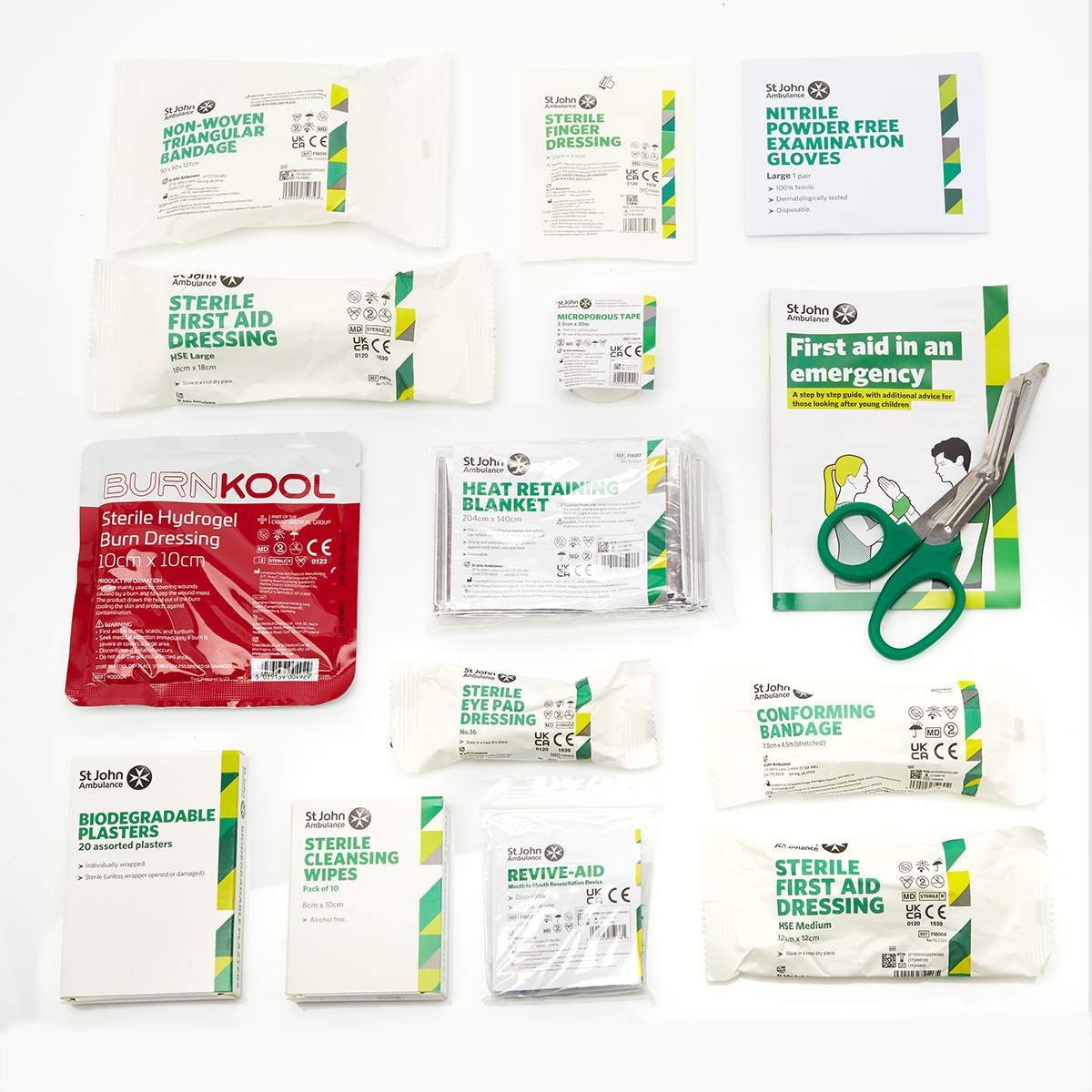 St John Ambulance Small Workplace First Aid Kit Grab Bag BS-8599-1:2019