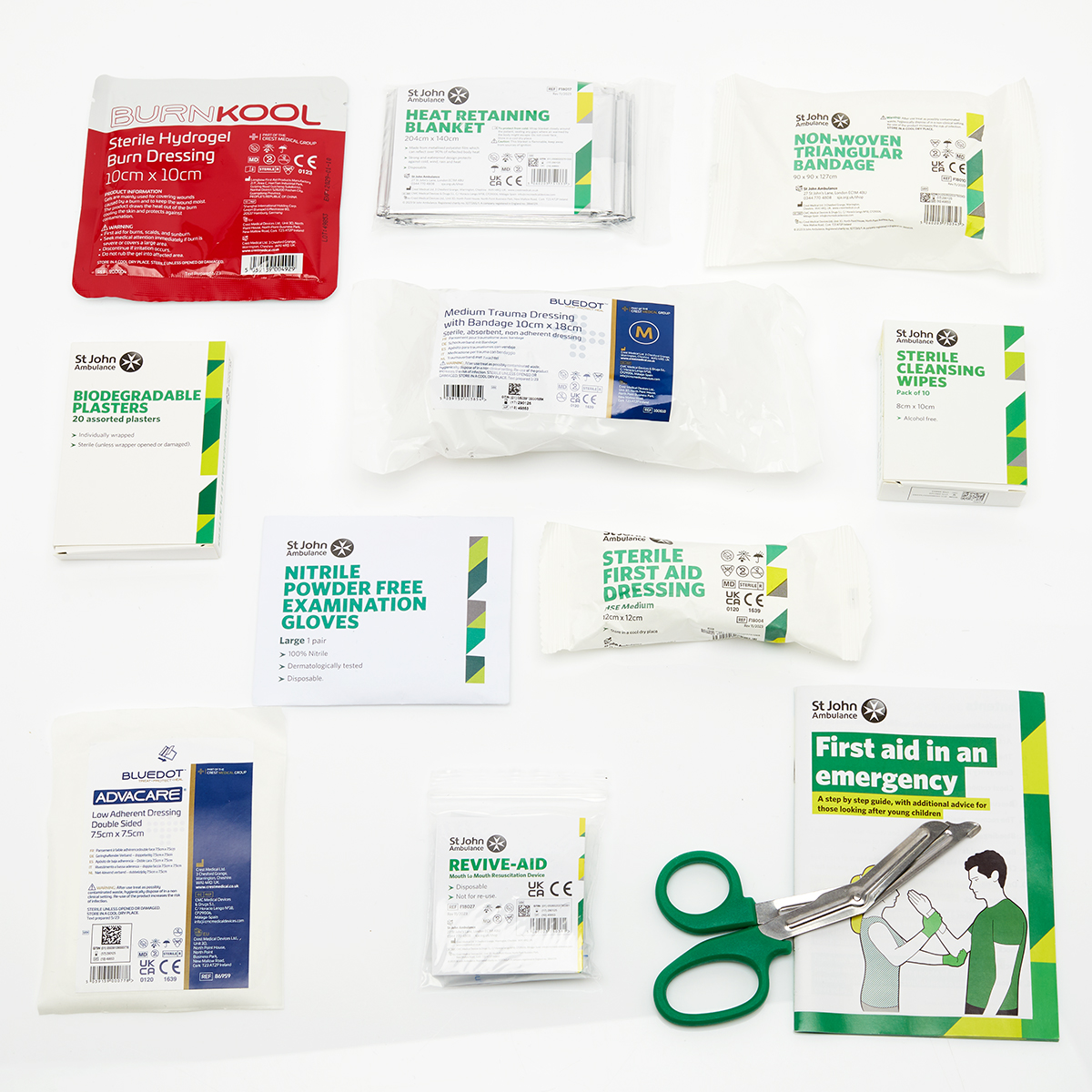 St John Ambulance Travel and Motoring Workplace First Aid Kit BS 8599-1:2019