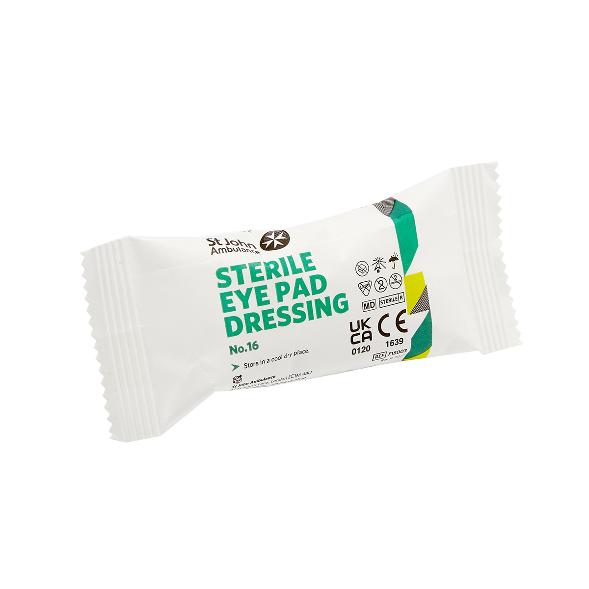 St John Ambulance No.16 Eye Pad Dressing