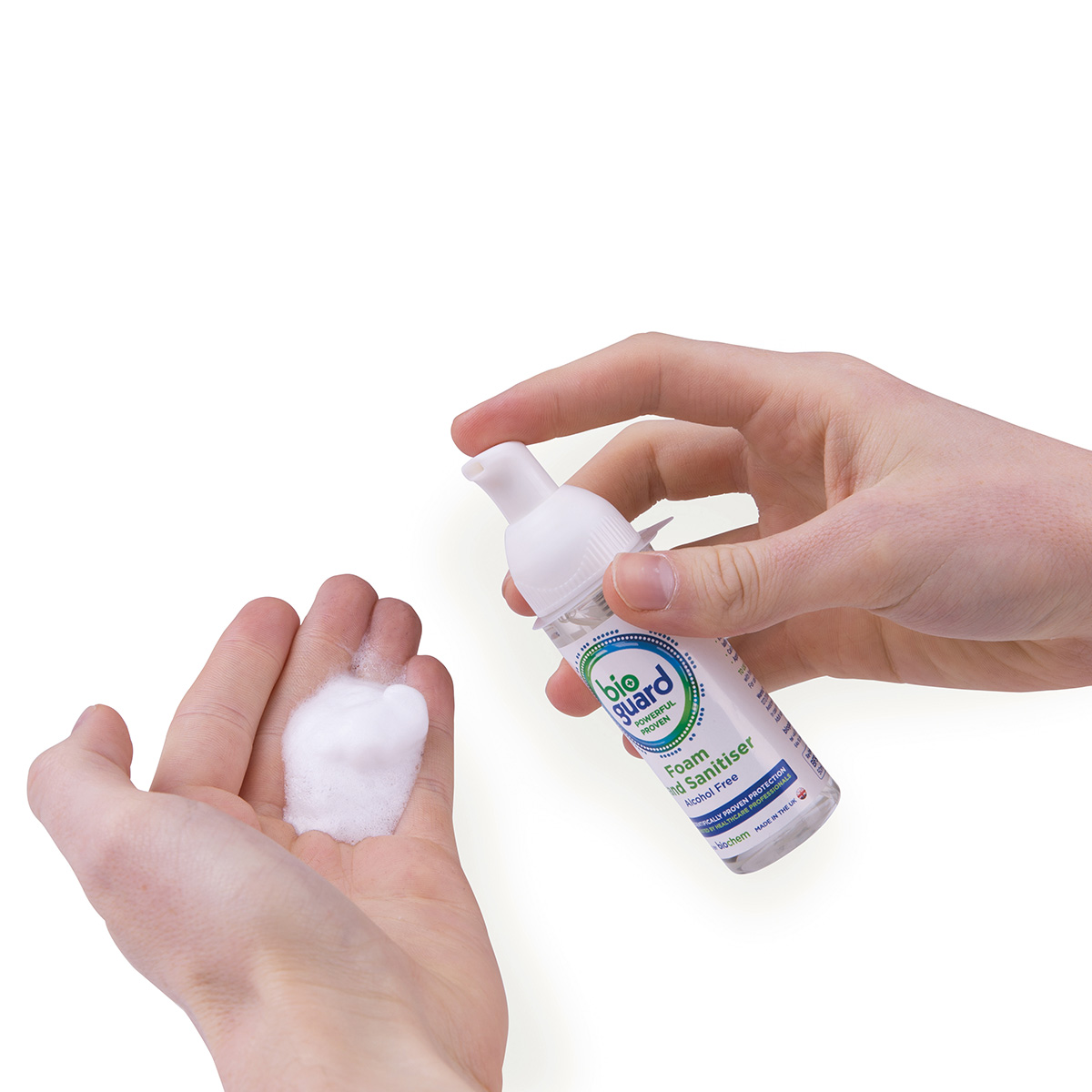 50ml Bioguard Alcohol-Free Hand and Body Sanitiser Foam