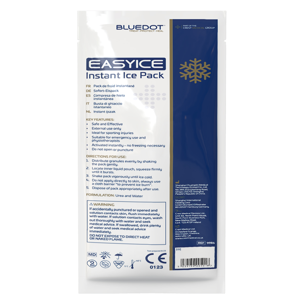 Blue Dot Easy Ice Instant Ice Pack - Large